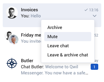 How to unmute messenger chat